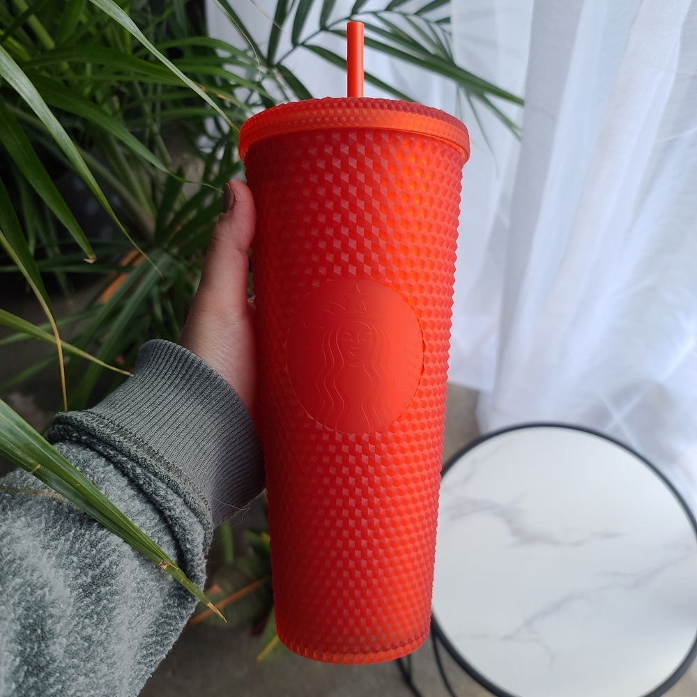 Starbucks matte red studded tumbler 24 oz